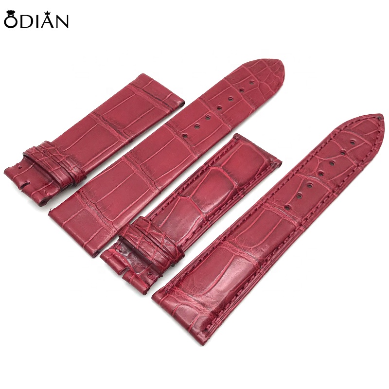 Leather strap wholesale lizard first layer cowhide strap unisex personalized watch factory direct