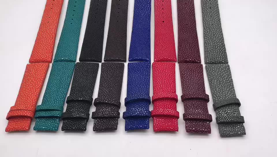Hot selling smart watch band for apple leather watch band stingray leather watch band