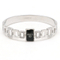 Silver stainless steel set stone bracelet, electroplated color bracelet, customizable LOGO