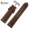 High Quality Stainless Steel Buckle Genuine Leather Watch Band Frosted leather watchband