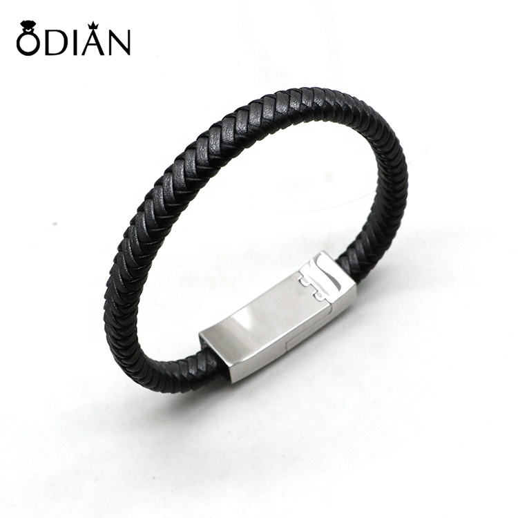 Custom Cell Phone Charger Micro Type C Leather Bracelet Charging Data USB Cable For iphone