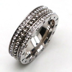 High End 18K Gold Heart Shape Stainless Steel Finger Rings for Women Stainless Steel Jewelry