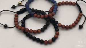 Men's Gender and Bracelets,Bangles Jewelry Type gemstone beads bracelet genuine natural stone wooden bead bracelet