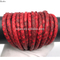 2018 colorful Luxury genuine python leather cord for bracelet matte red python leather cord