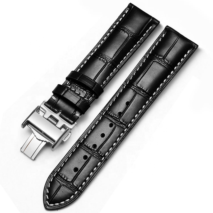 Wholesale 18mm 19mm 20mm 21mm 22mm Handmade Wrist Quick Release Watch Band Genuine Leather Watch Strap