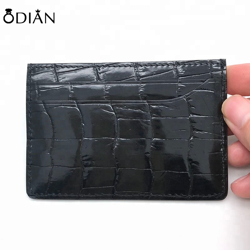 Odian Jewelry Fashion real crocodile leather card holder ,high quality driving license card holder
