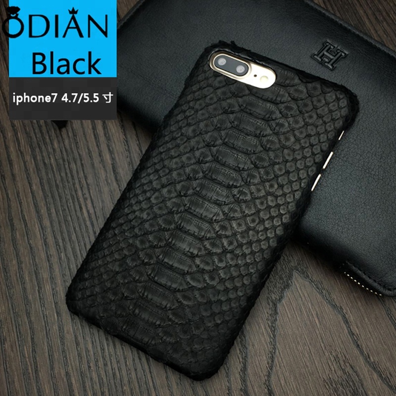Genuine Leather with Natural Python Pattern Case for Apple phone 6/7 / 8