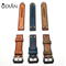 Wholesale genuine leather watch strap can be customized with the logo high quality leather watch straps waterproof and durable