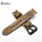 Custom Size antique Style 20mm 22mm Vintage Genuine Leather watch Strap