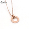 High quality stainless steel letter pendant necklace with choice of letter color