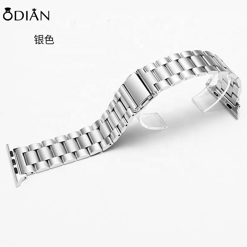 Odian Jewelry Classic Clasp Stainless Steel Replacement Strap For Iwatches Band 44MM,Smart Watch Bands Apples Watch Strap