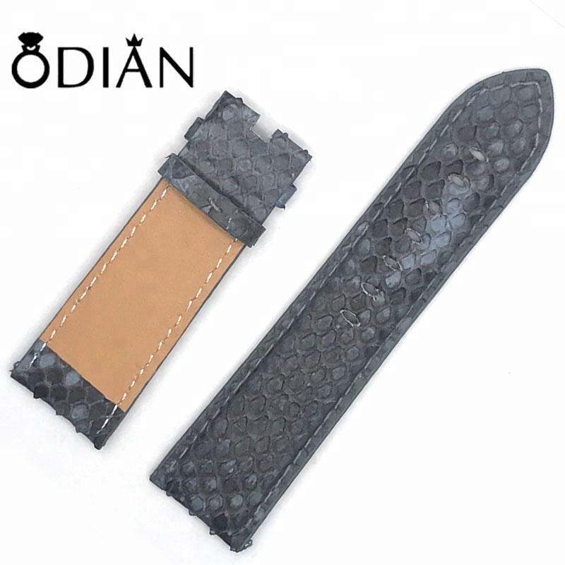 Luxury Genuine 100% Python Skin leather Watch Strap For men and womens