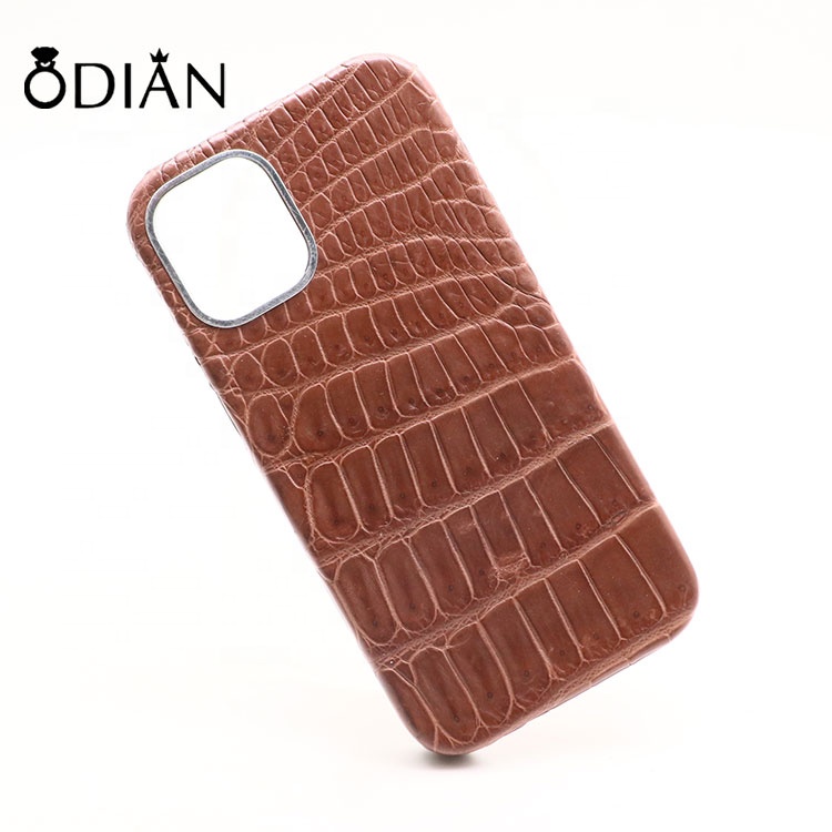 Odian Jewelry Unique design crocodile rugged leather for iphone 12 por max phone case wholesale cell phone case
