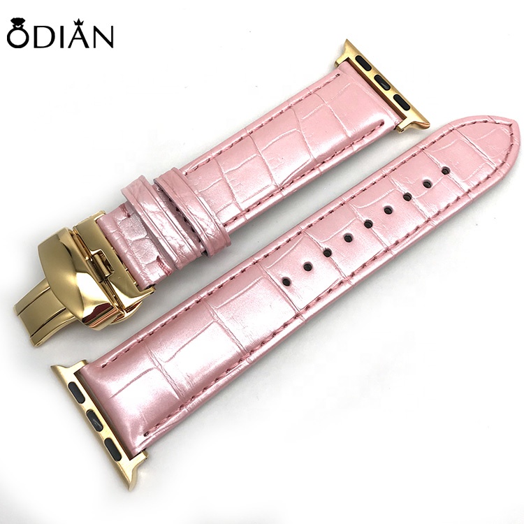 mens leather watch bands genuine crocodile leather watch strap