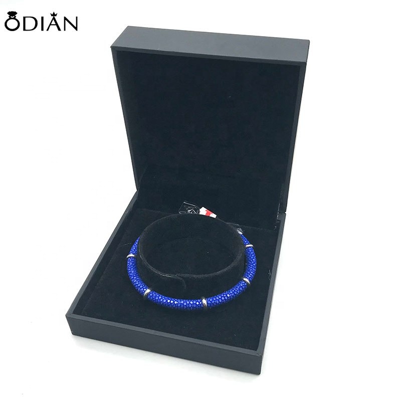 Odian Jewelry Customized logo printed paper packaging bracelet jewelry box Fashion Luxury Branded Jewelry Boxes