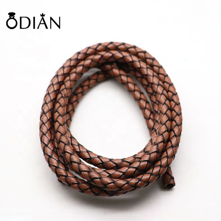 Wholesale Cow Leather Rope 3mm 4mm 5mm 6mm 8mm Round leather rope
