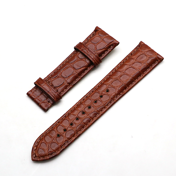 wholesale For Apple Watch Series 4 40-44mm Newest Crocodile Grain Watch Strap Band Genuine Leather Band For 1 2 3 Watchbands