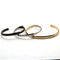 Best selling women men stainless steel simple smooth open cuff bracelet bangle