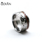 Fashion Stainless Steel jewelry Mens and Womens Wooden Grain Wedding ring