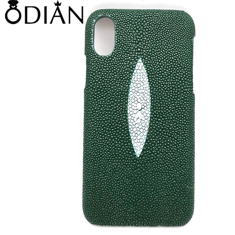 ODIAN Black and white phone x python leather case, For phone x python leather back case, cover phone case