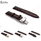 Fashion And Vintage Croco Grain Stainless Steel Buckle Genuine Leather Watch Strap Real Leather Watch Band for Christmas gift
