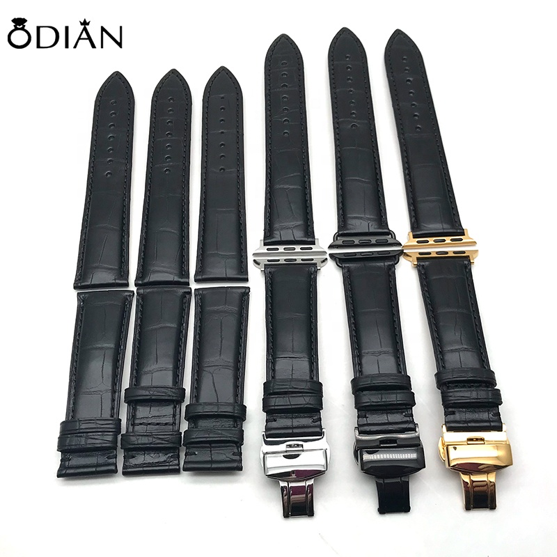 2019 new arrived Odian Jewelry 18mm 20mm 22mm 24mm Soft 100% Real Crocodile Alligator Leather Watch Strap