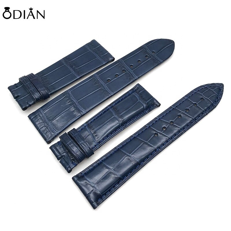 Odian Jewelry Luxury Stainless Steel Bracelet Automatic Watches Diving Wrist Watch Real Crocodile Alligator Leather Watch Strap
