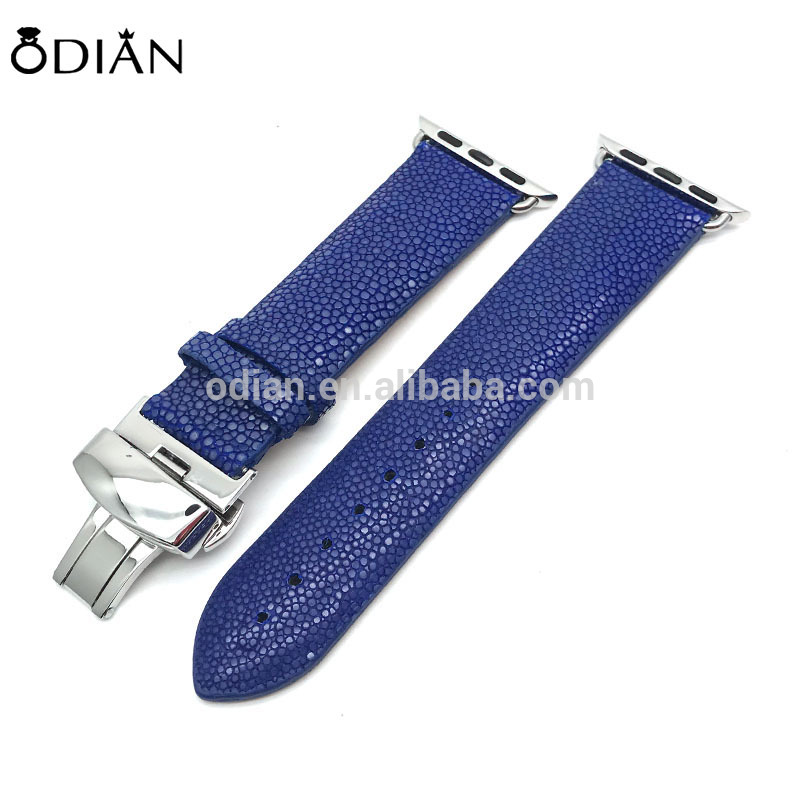 luxury exotic stingrat leather watch bands watch band python leather watch strap