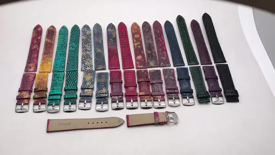Applicable for lizard pattern men and women original leather watch belt watch strap