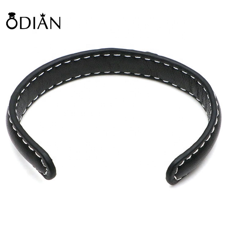 Fashion cowhide C-shaped bracelet, real cowhide material, cuff bracelets for men and women