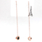 Stainless Steel Long Tassel Stone Earrings Drop Earrings Romantic Crystal Earrings