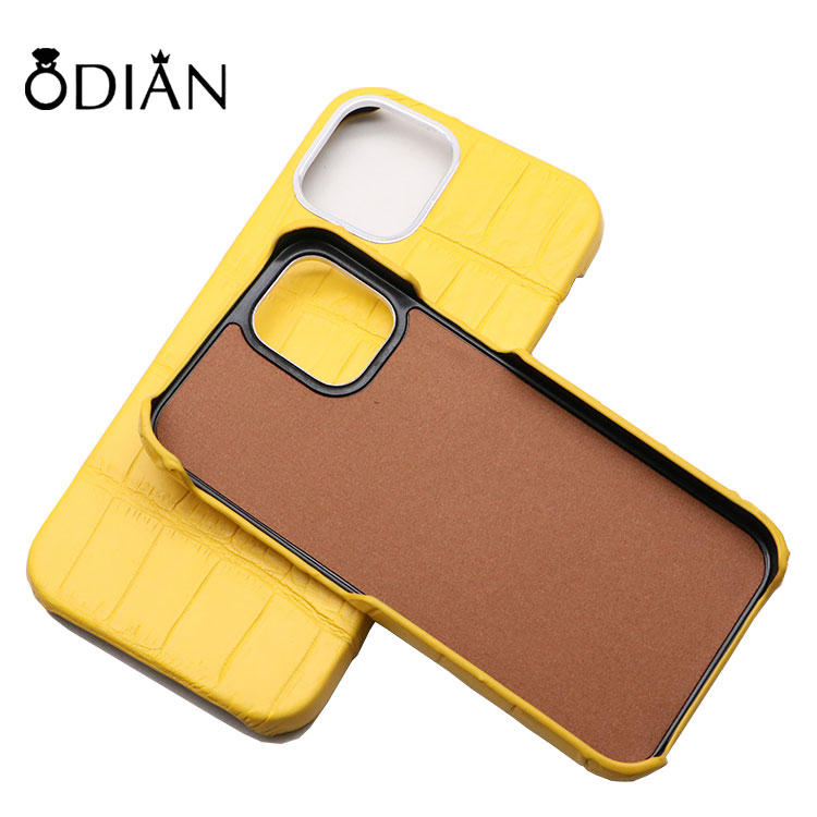 OEM Customized logo Luxury Genuine Leather Mobile Cell Phone Case for iphone 11 12 Pro Max Leather Case