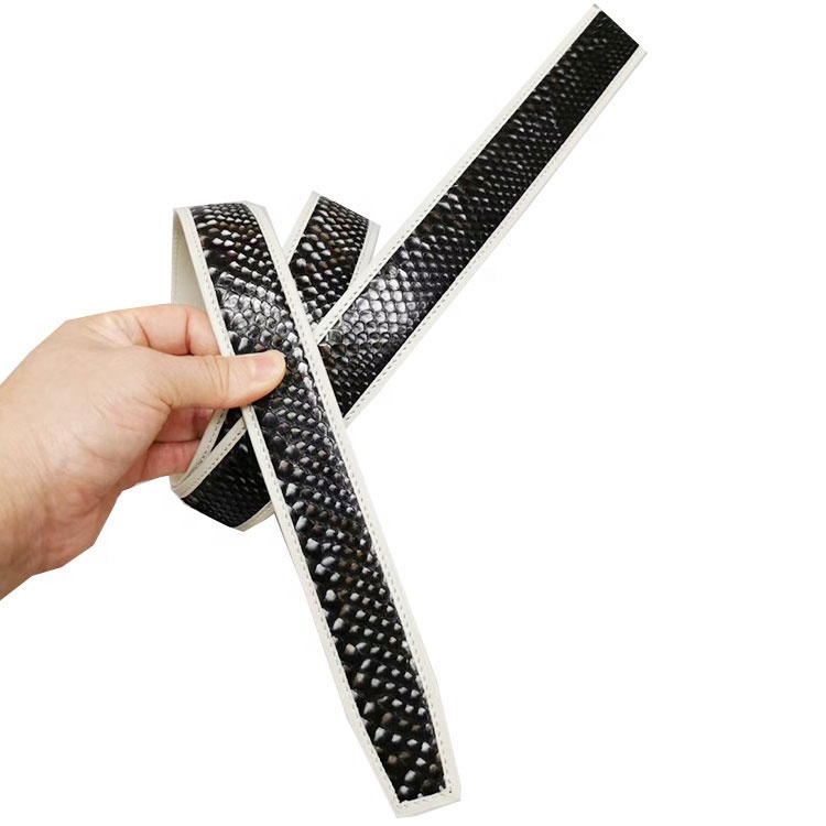 Luxury python leather belt, optional 2-4cm wide, customizable length