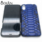 Top Quality 100% Genuine blue Python leather phone case