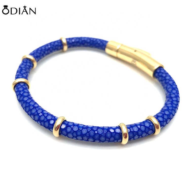 Best Jewelry nail stingray and python bracelet match with Zircon stone bracelet