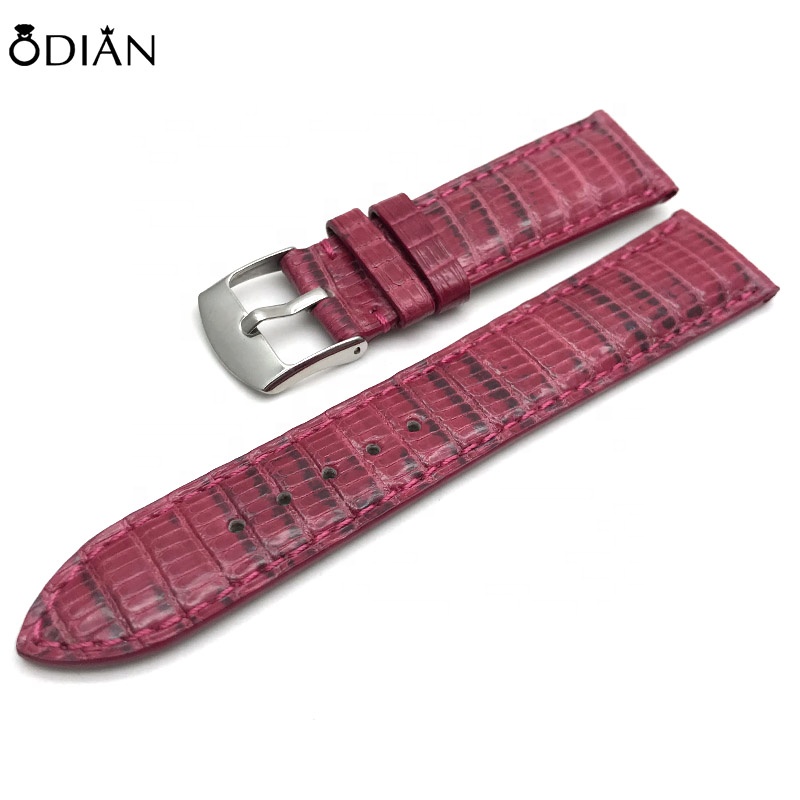 Watch with professional custom leather strap short kiss real crocodile skin / lizard skin / ostrich skin consulting price