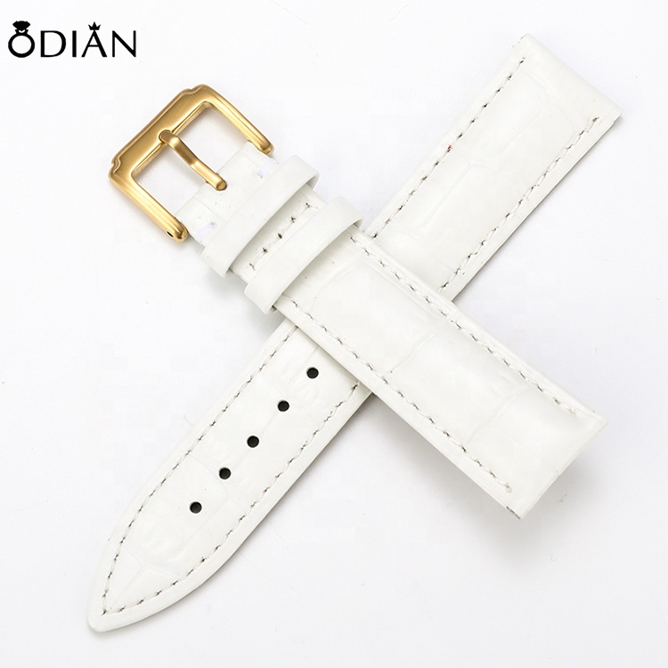 Manufacturer strap leather strap watch with accessories men and women leather belt black / brown / blue/white cow leather strap