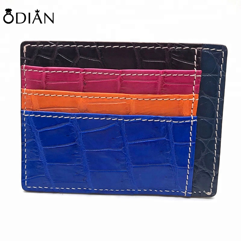 Top quality hot selling luxury genuine crocodile skin leather purse/Simple wallets