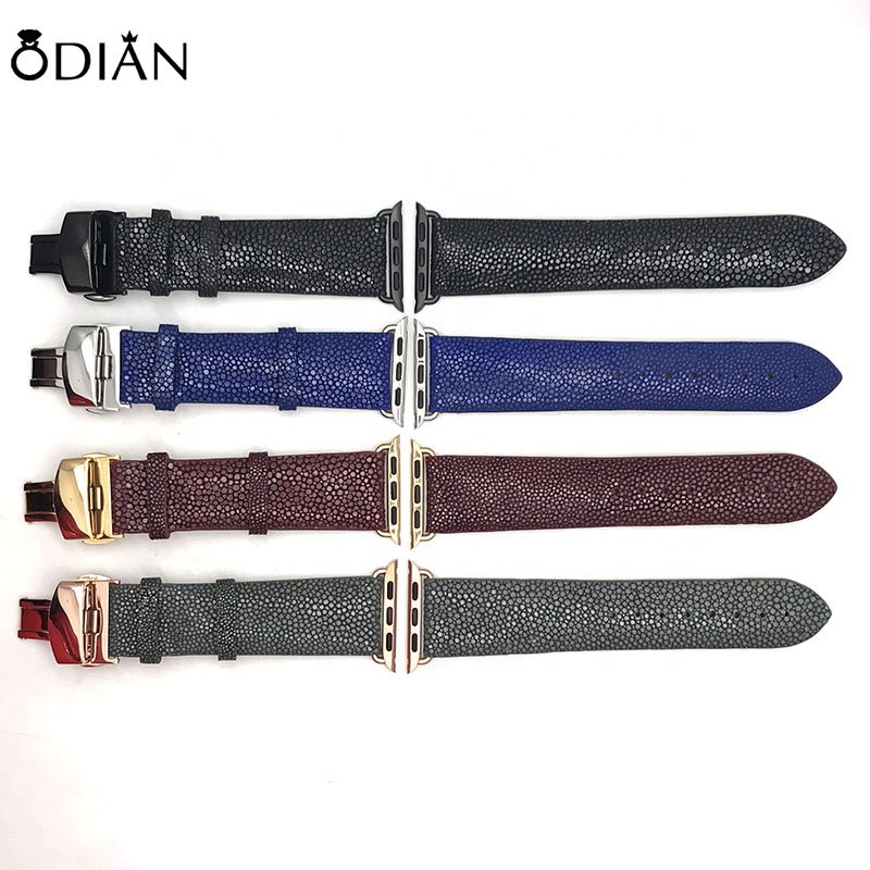 Odian Jewelry Leather Material watch straps genuine leather alligator crocodile replacment watch bands