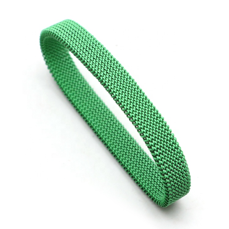 Stainless steel color mesh bracelet, elastic material, no deformation, arbitrary length choice