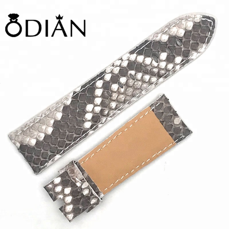 Luxury Genuine 100% Python Skin leather Watch Strap For men and womens