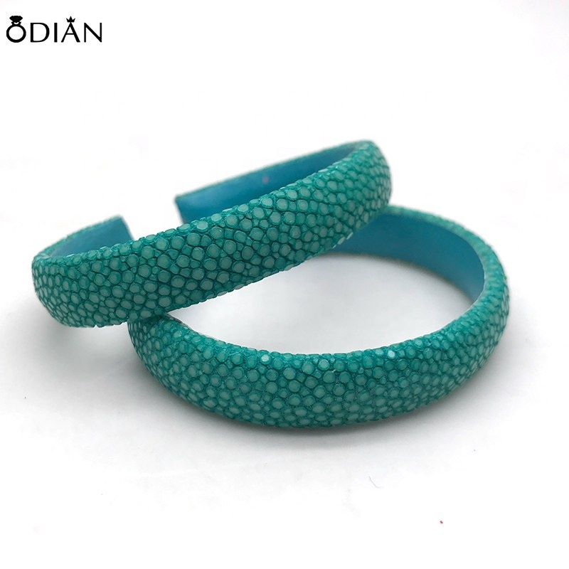 Odian Jewelry high quality Stingray 10MM wrapped bangle bracelet stingray cuff bangles