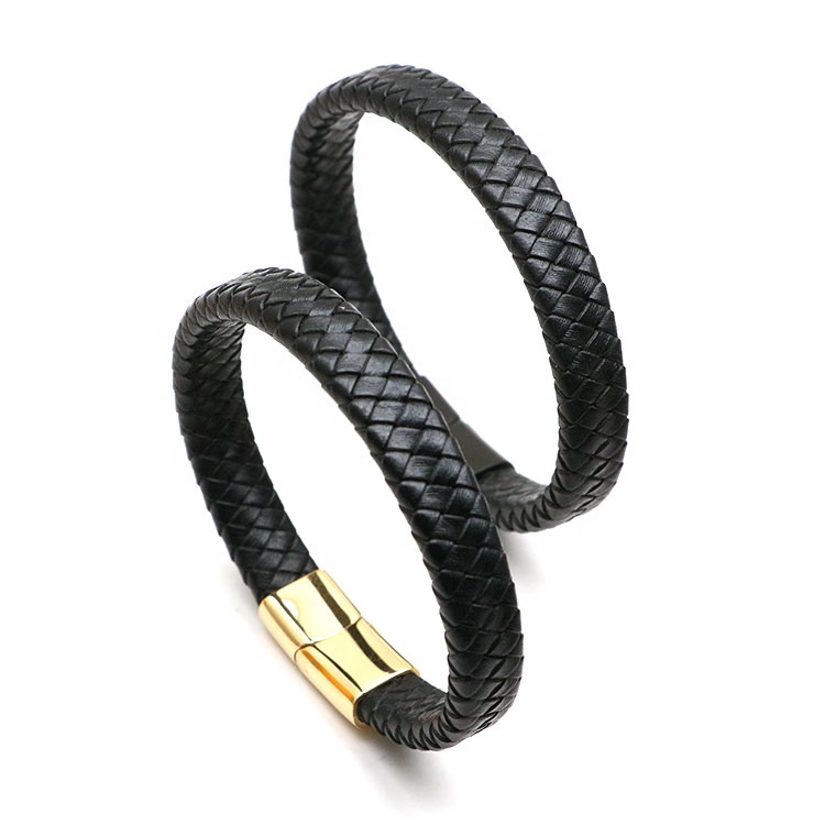 Odian Jewelry Wholesale Luxury Men'S Magnetic Charm Men Jewelry Bracelet Leather Bracelets