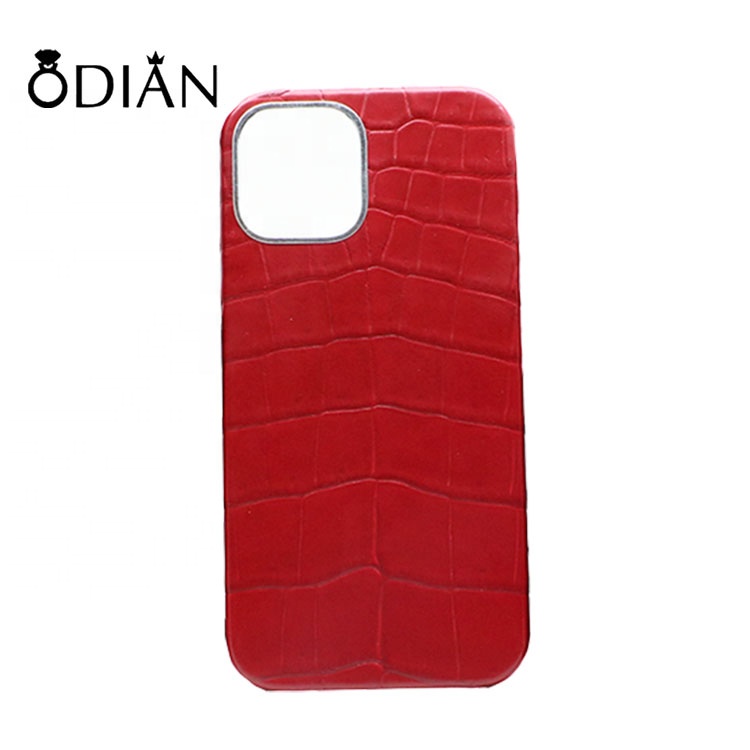 Genuine crocodile Leather Case Shockproof Ultra Thin Hard Back Protective Cover for Apple iPhone 12 Pro Max