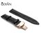 Fashion Genuine Leather Material and black,brown,light tan, Red color.Color Calf Leather watch straps